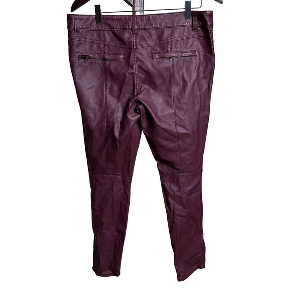 Free People Faux Leather Pants 8 - Picture 4 of 10